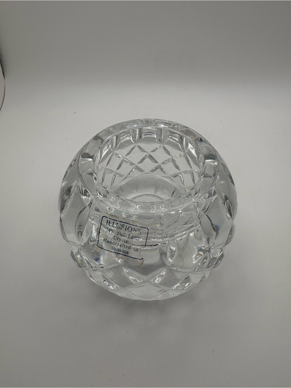 Clear Crystal Votive Candle Holder